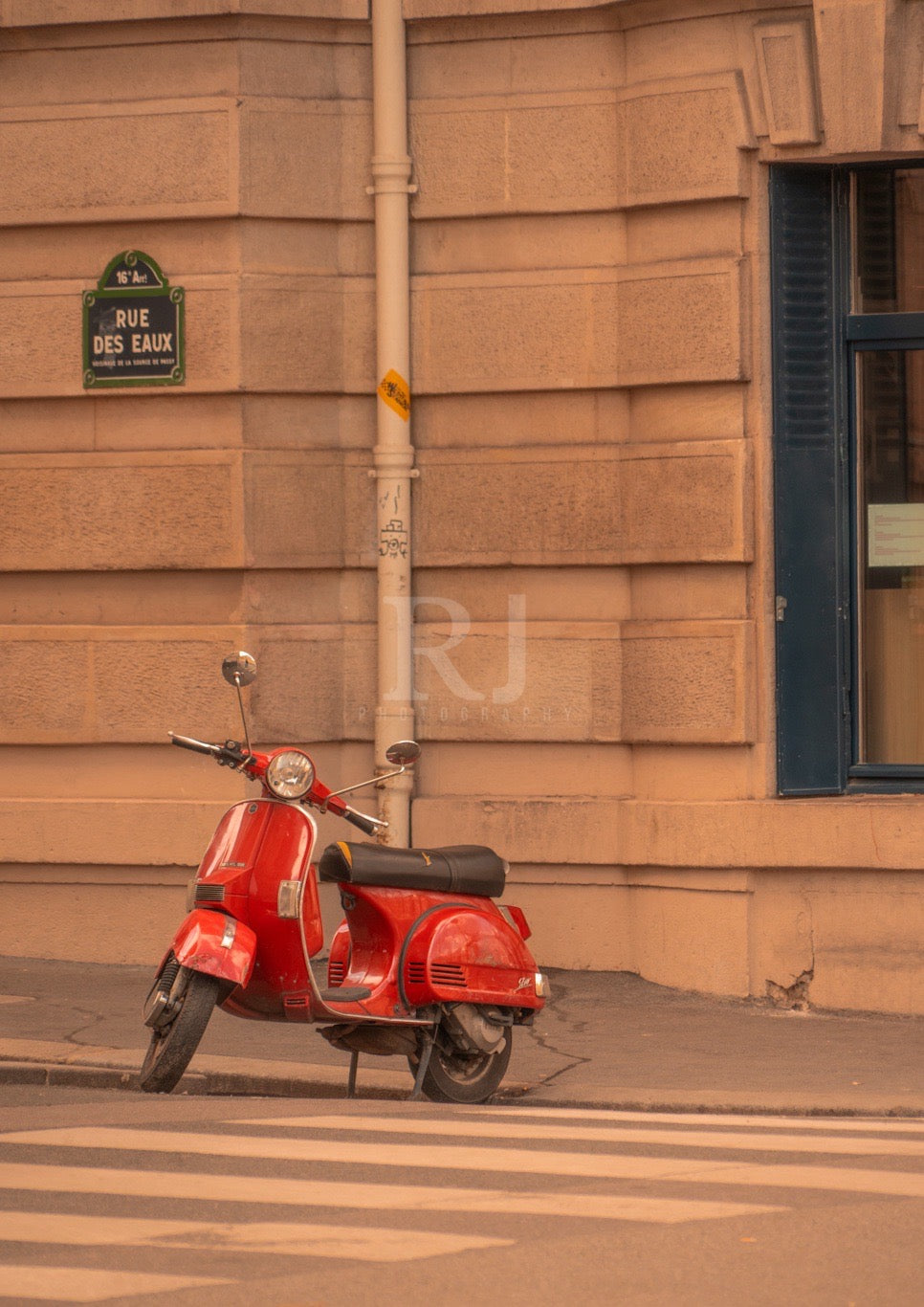 Paris Motorcycle, France, Travel, Unframed Photography Print