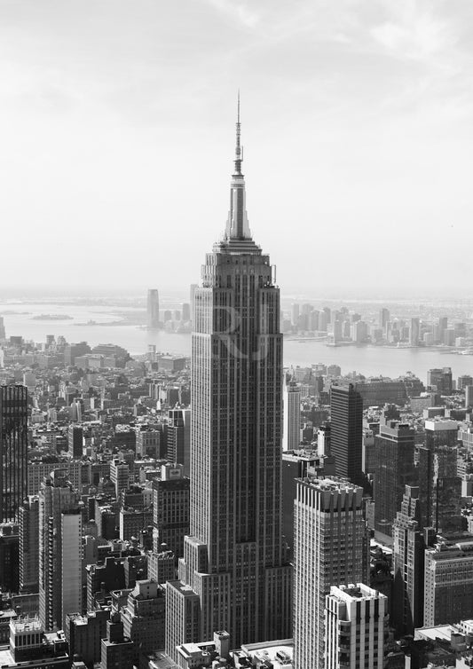 Empire State Building, New York City, Black & White, Unframed Photography Print