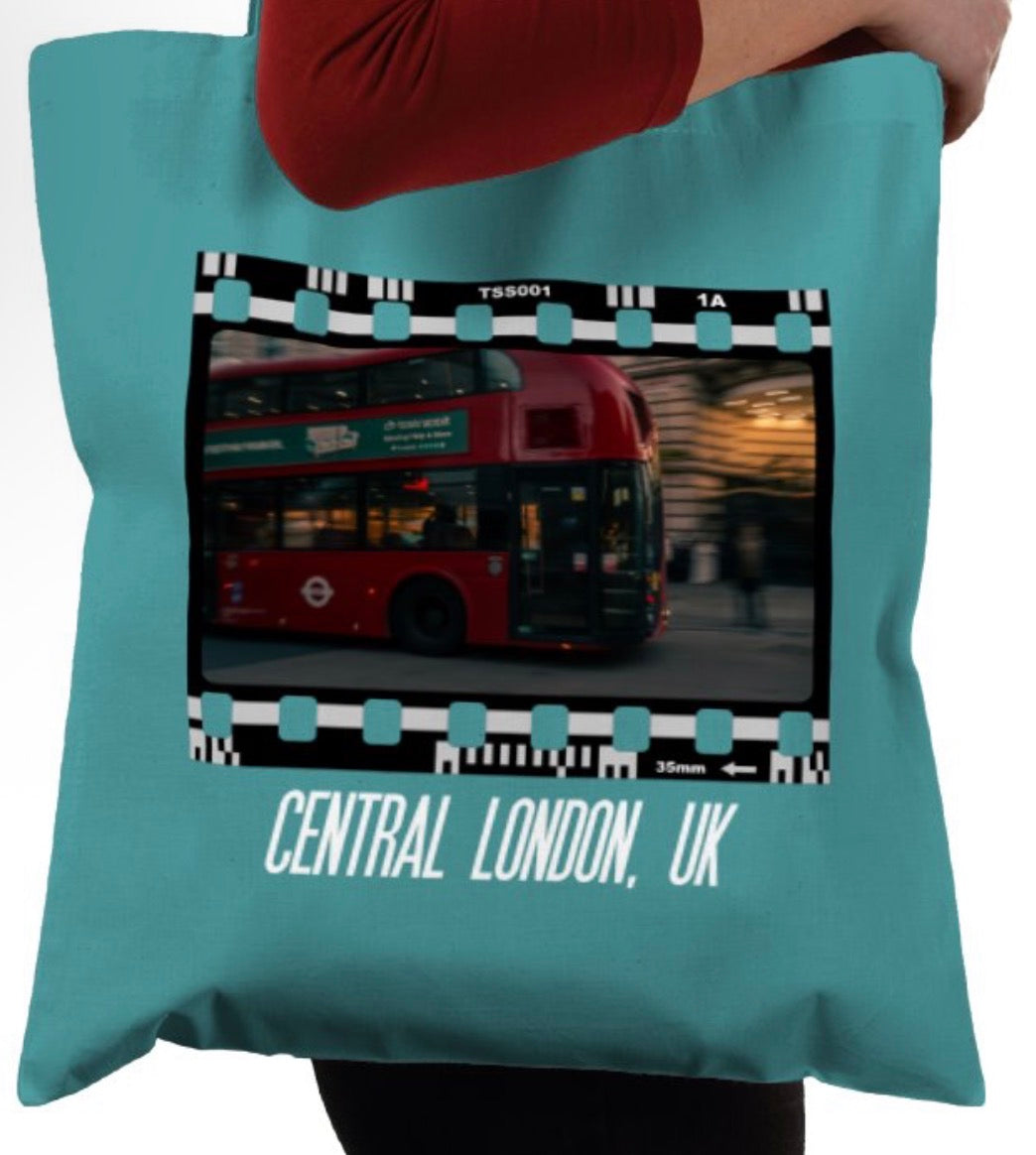 Central London, Bus London, Travel Tote Bag