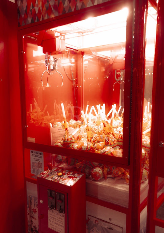 Cinematic, Nostalgic Vending Machine Unframed Photography Print