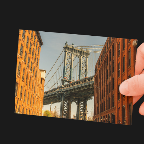 Dumbo, Brooklyn Bridge Print, New York City, Unframed Photography Print