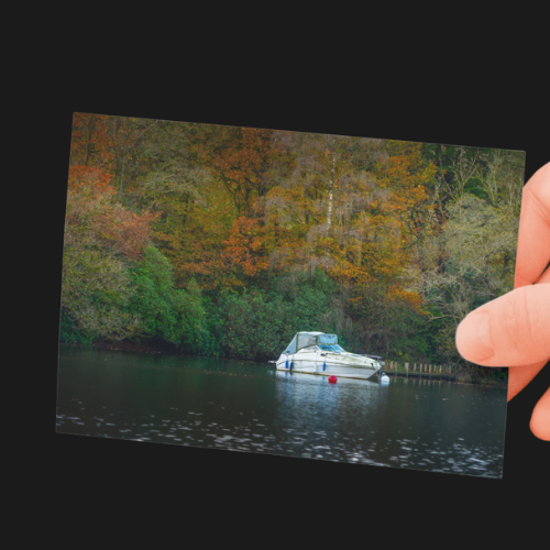 Lake District Photography Print. The Alone Boat. Lake Windermere, Cumbria,  Unframed Print