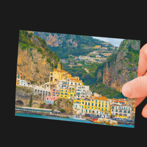 Amalfi Coast Print, Italy. Unframed Photography Print.