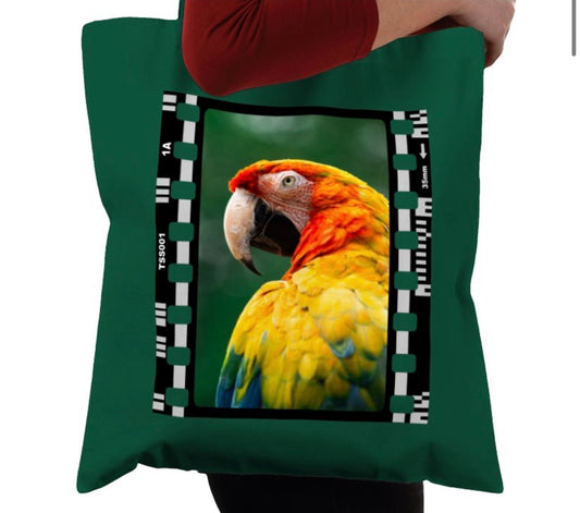 Parrot, Wildlife, Animal, Photography Film, Tote Bag