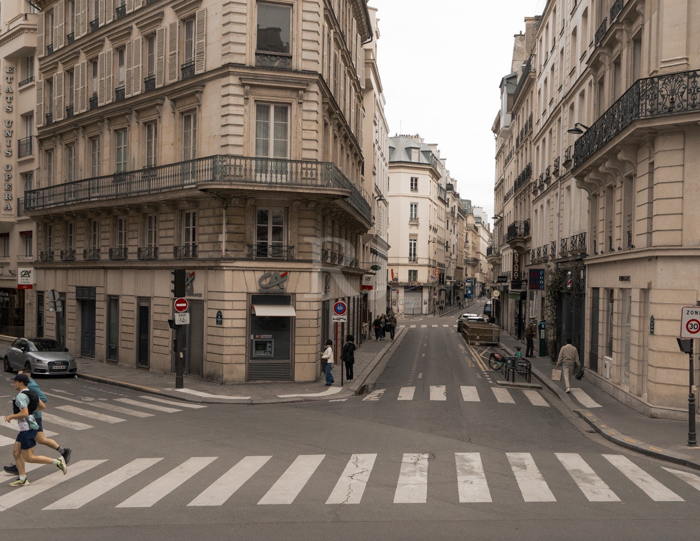 Paris Streets Landscape, France, Travel, Unframed Photography Print