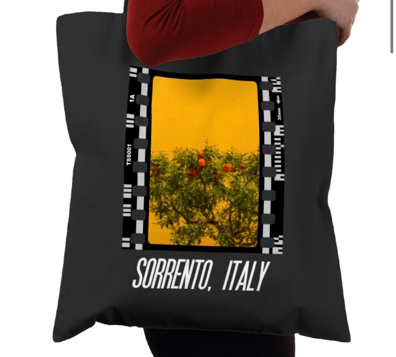 Sorrento Italian Lemon and Orange Tree, Photography Film, Tote Bag