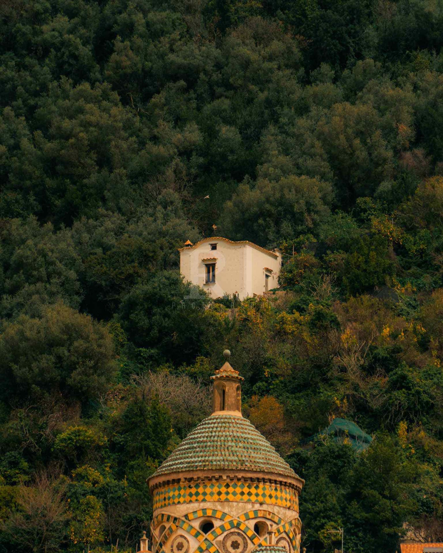 Mountains of Italy, Sorrento Architecture, Photography Print Unframed