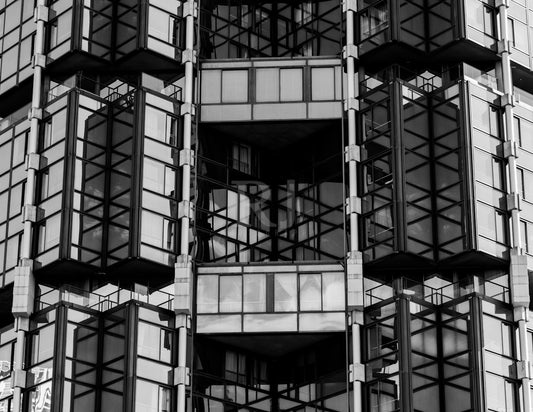 French Architecture Black and White Landscape, France, Travel, Unframed Photography Print