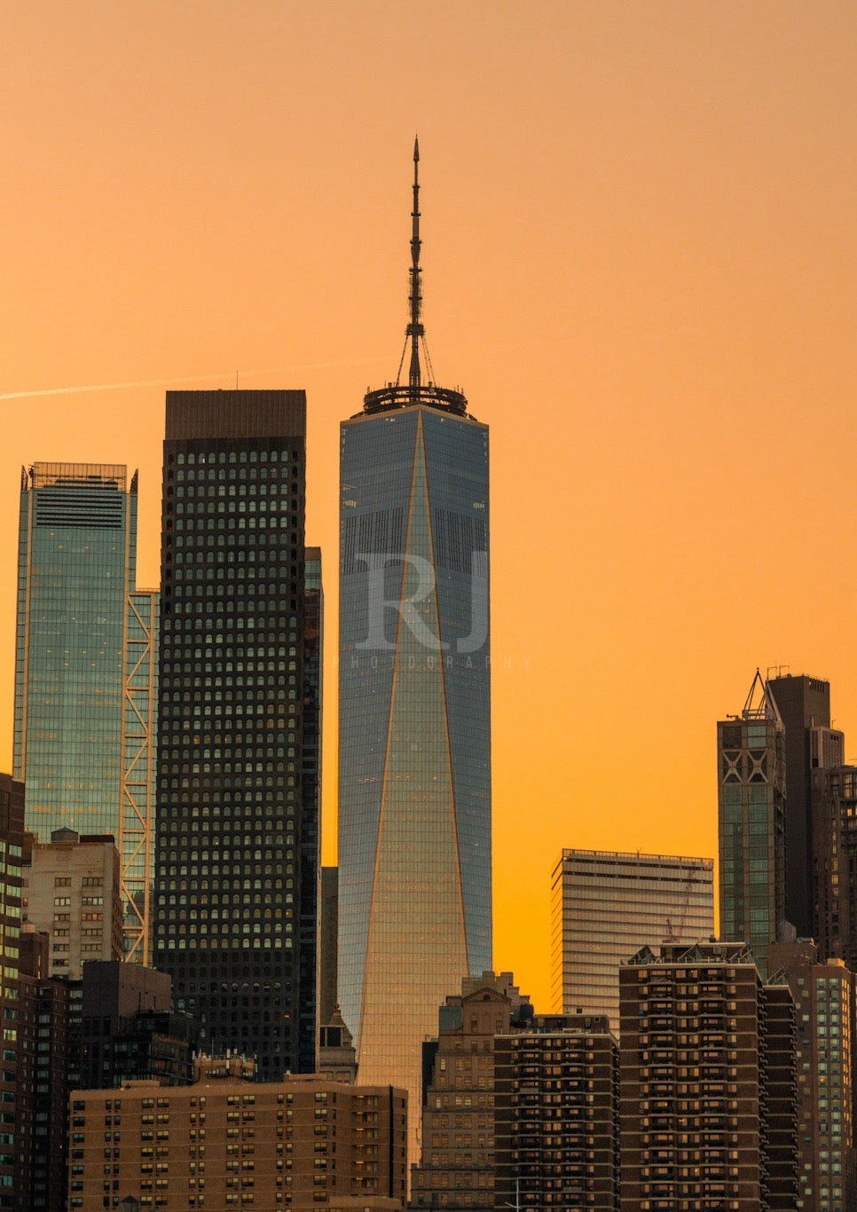 New York City Skyline at Sunset, Unframed Photography Print NYC