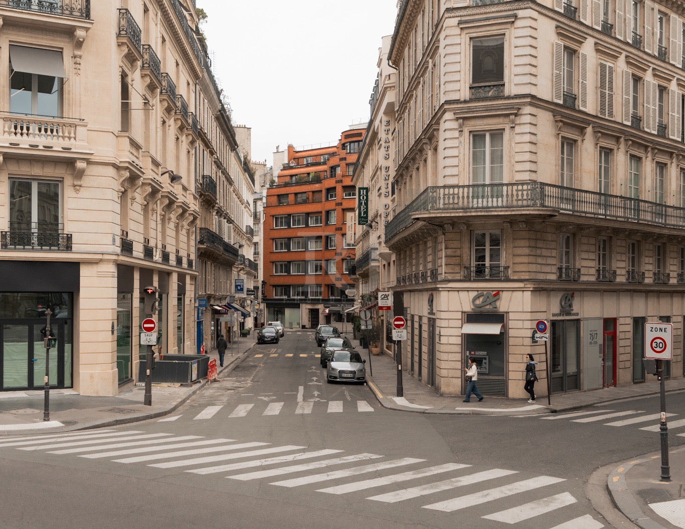 Paris Streets Landscape, France, Travel, Unframed Photography Print