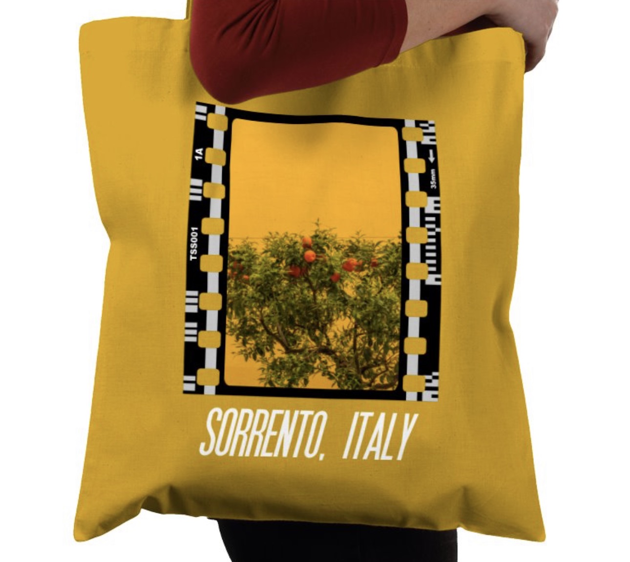 Sorrento Italian Lemon and Orange Tree, Photography Film, Tote Bag
