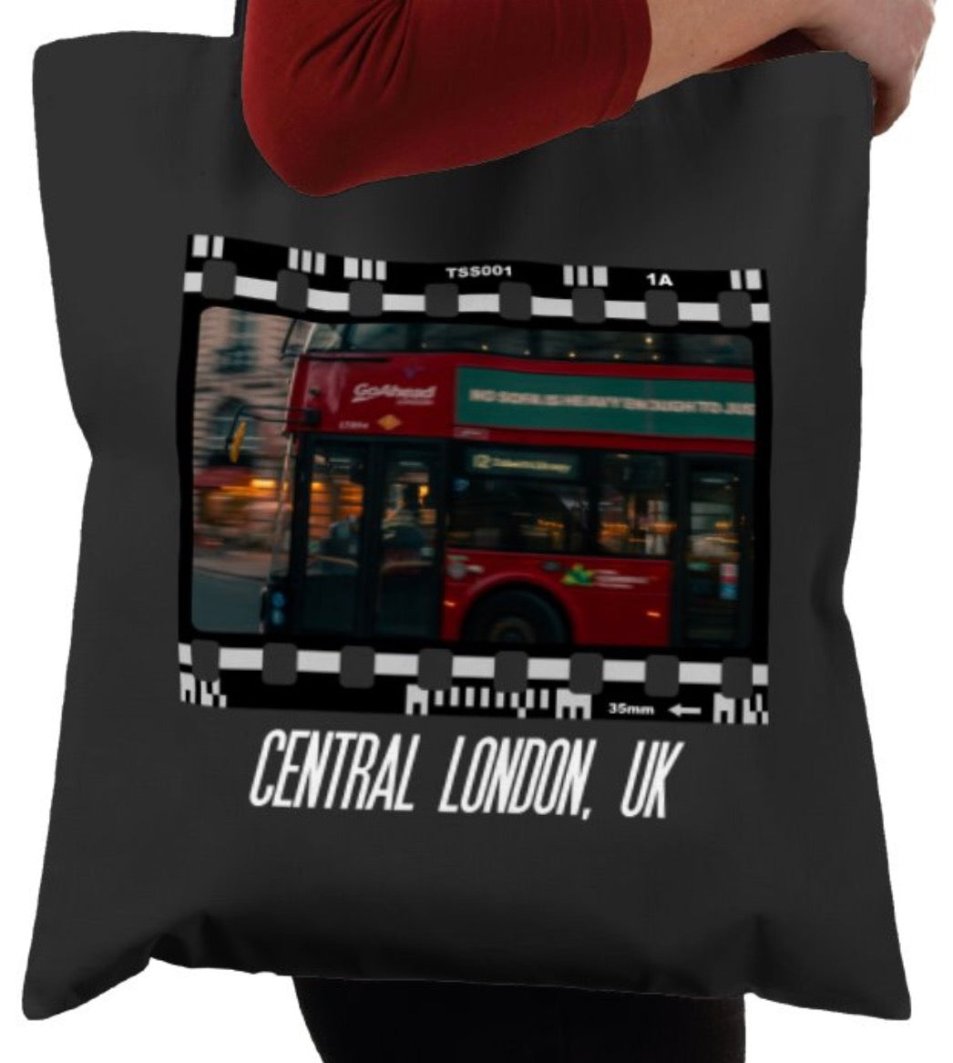 Central London, Bus London, Travel Tote Bag