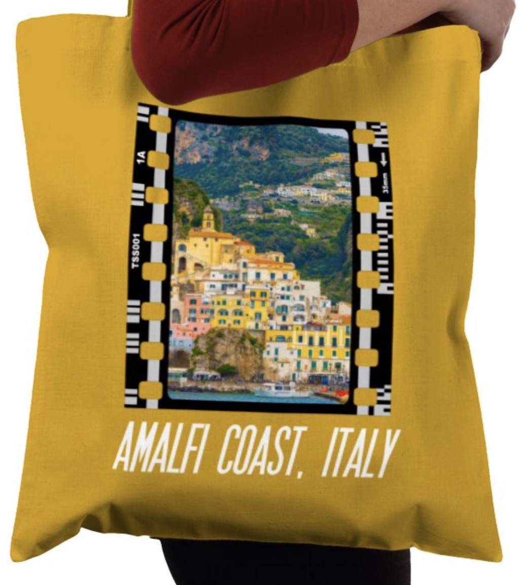 Amalfi Coast, Italian, Photography Film, Tote Bag