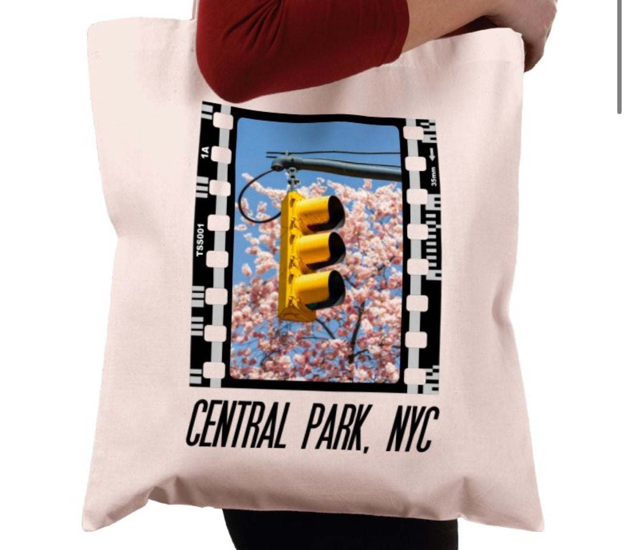 Central Park in Spring NYC, New York City, Photography Film, Tote Bag