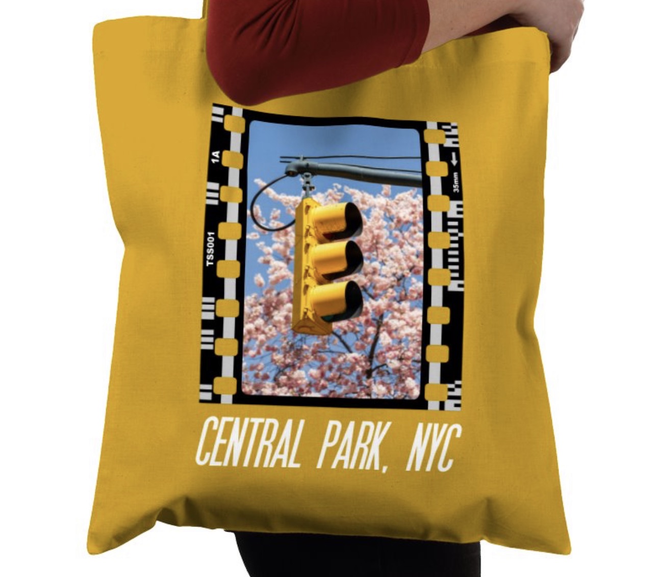 Central Park in Spring NYC, New York City, Photography Film, Tote Bag