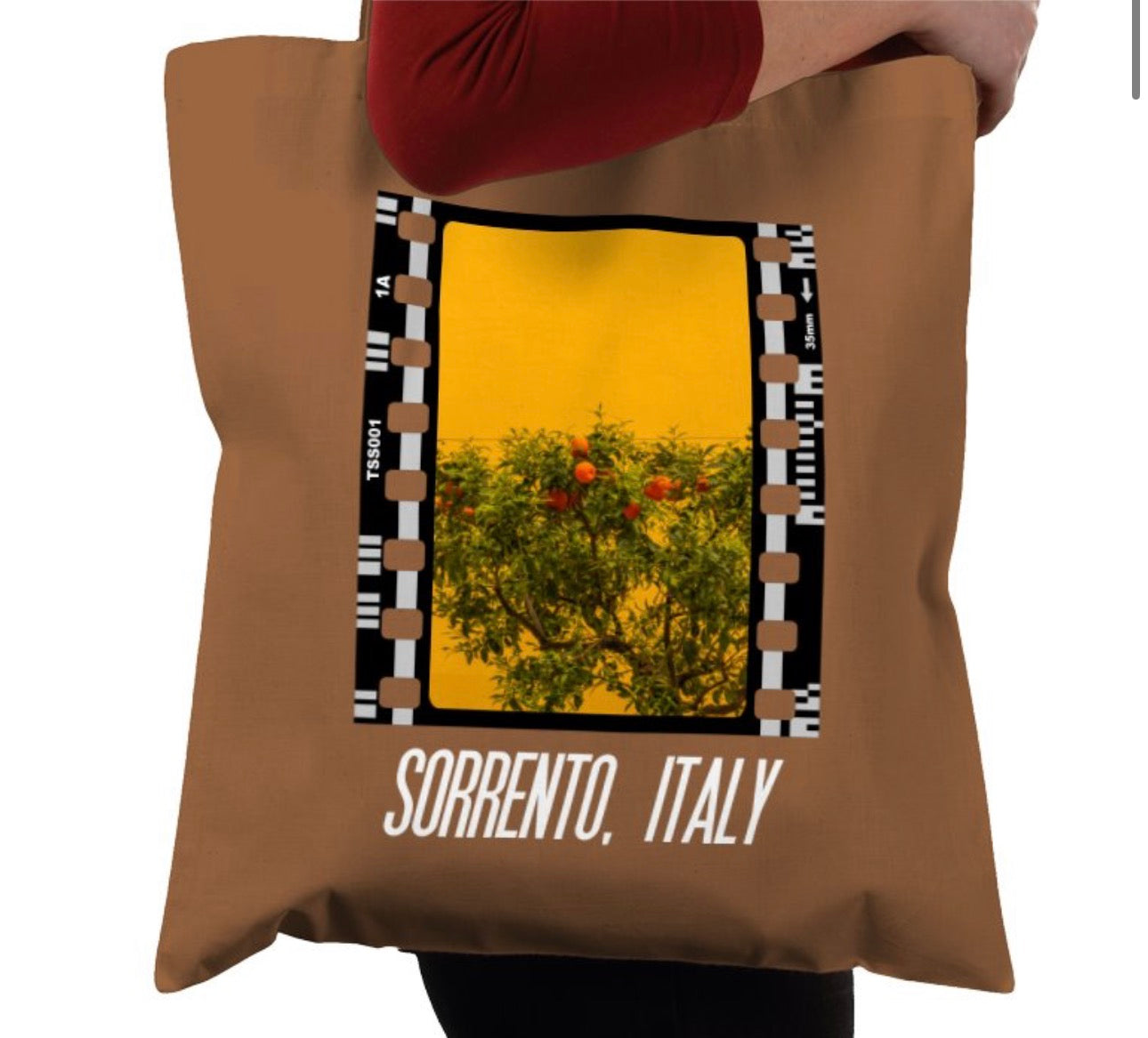 Sorrento Italian Lemon and Orange Tree, Photography Film, Tote Bag