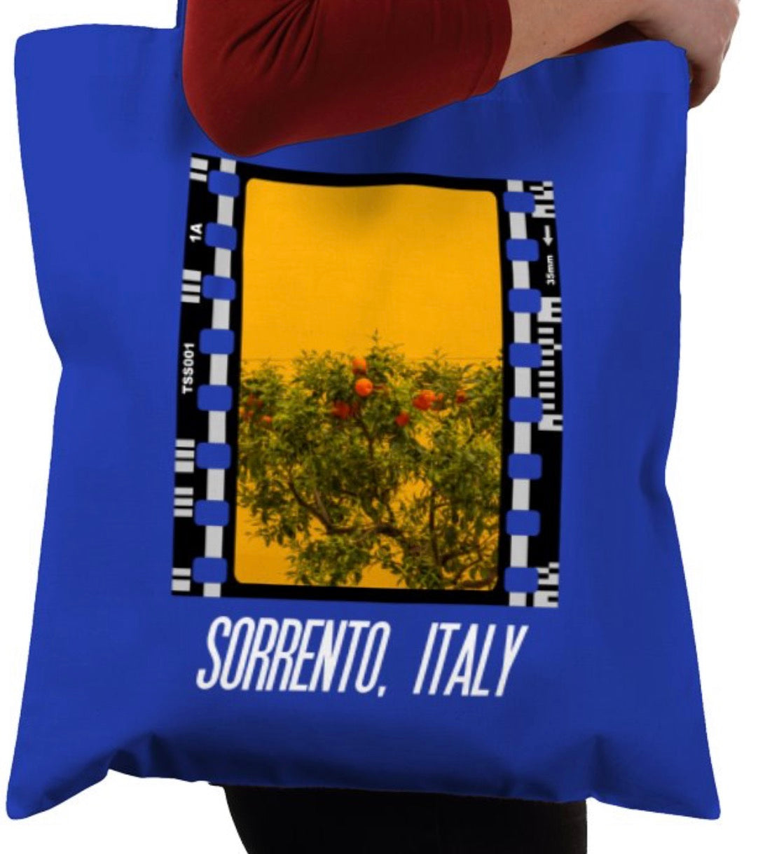 Sorrento Italian Lemon and Orange Tree, Photography Film, Tote Bag