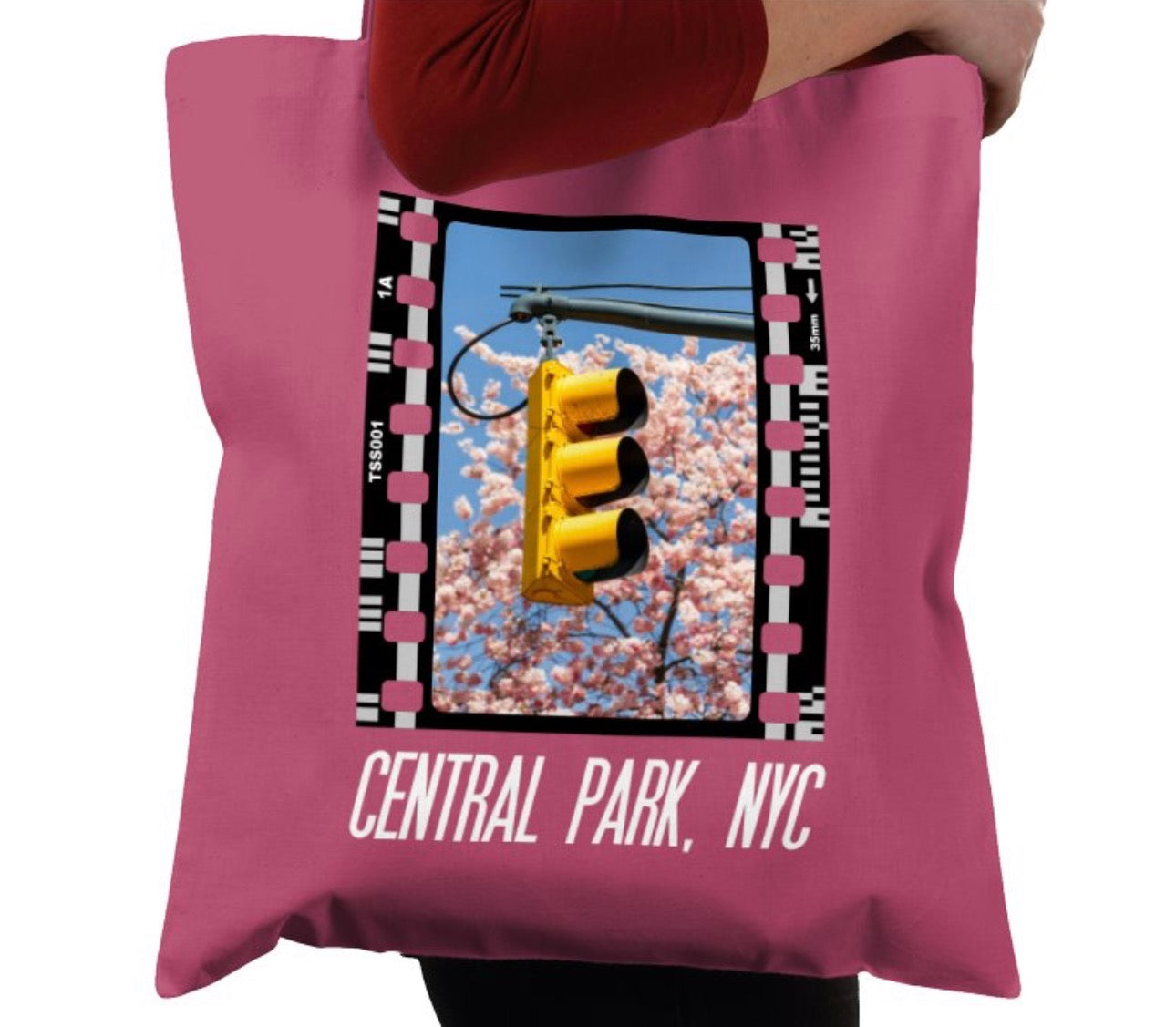 Central Park in Spring NYC, New York City, Photography Film, Tote Bag