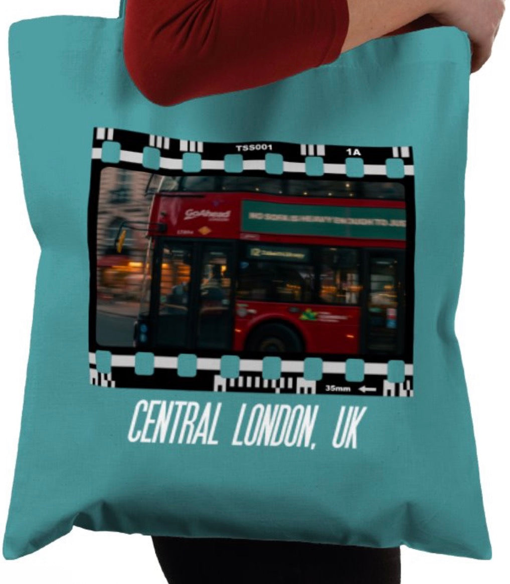 Central London, Bus London, Travel Tote Bag