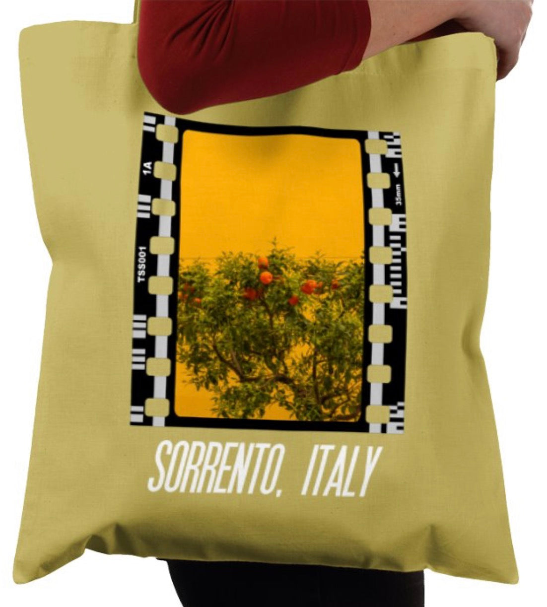 Sorrento Italian Lemon and Orange Tree, Photography Film, Tote Bag