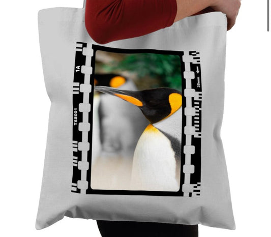 Penguin, Wildlife, Animal, Photography Film, Tote Bag