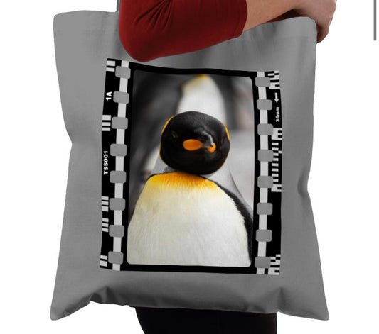 Penguin, Wildlife, Animal, Photography Film, Tote Bag