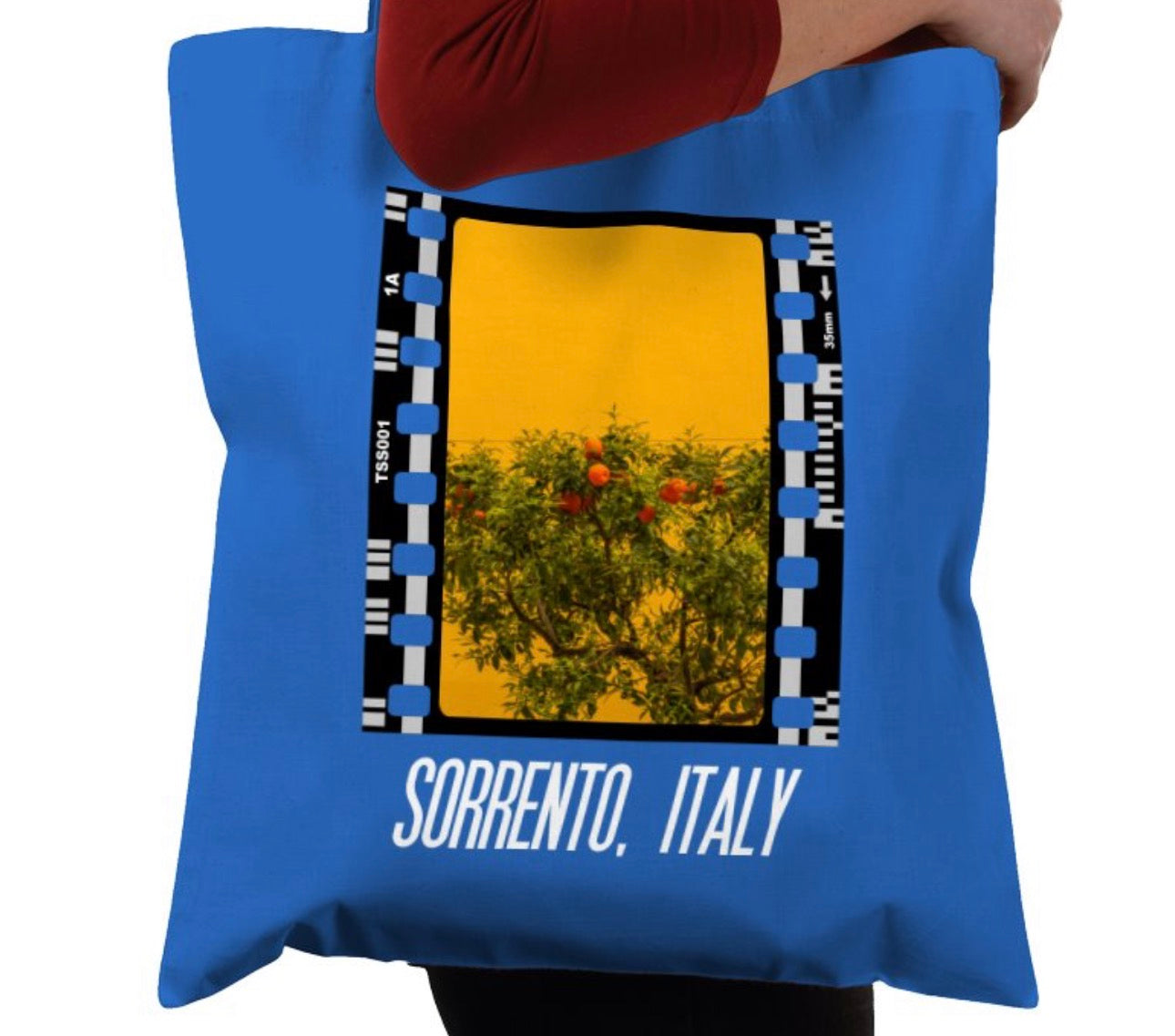 Sorrento Italian Lemon and Orange Tree, Photography Film, Tote Bag