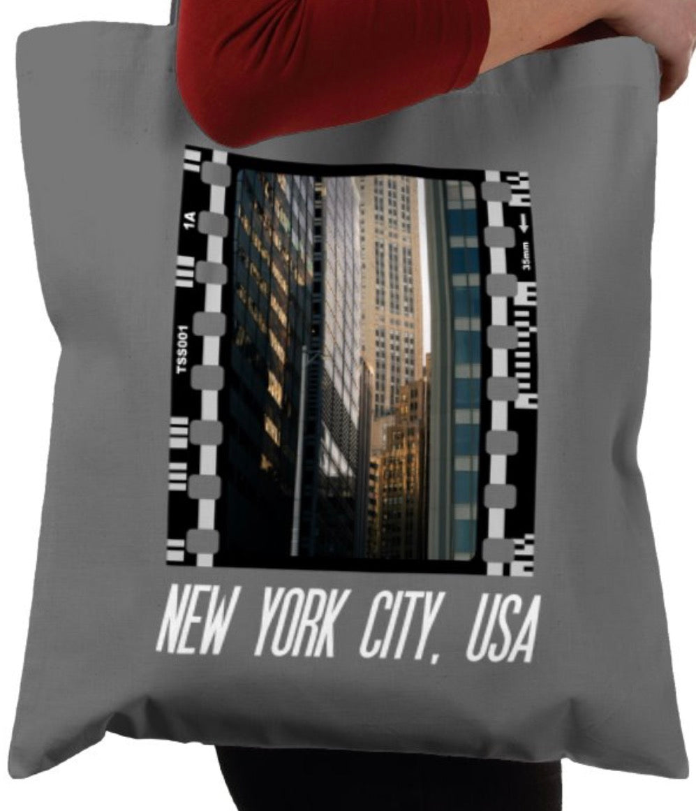 Blues of New York City, NYC, Photography Film, Tote Bag