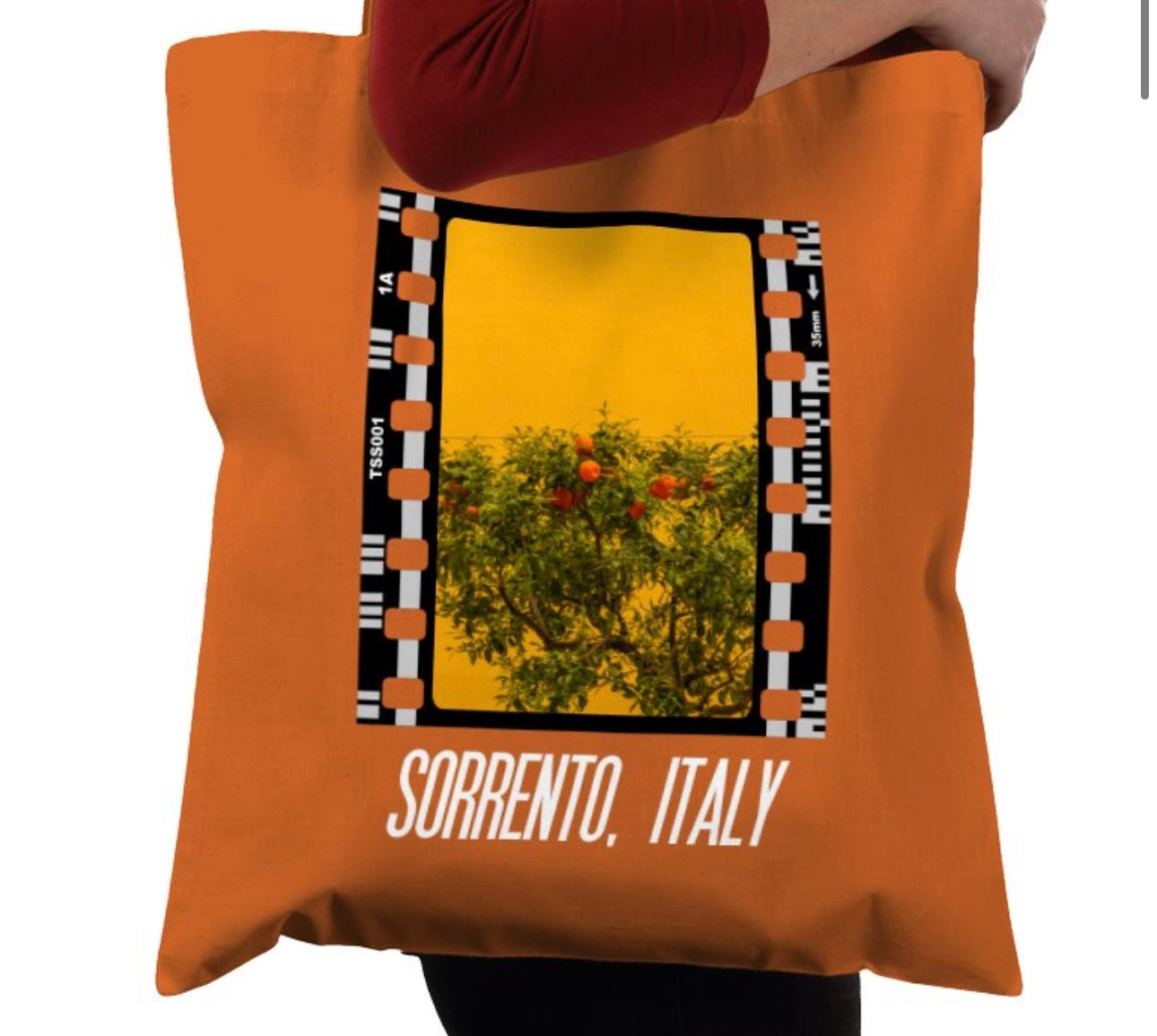 Sorrento Italian Lemon and Orange Tree, Photography Film, Tote Bag