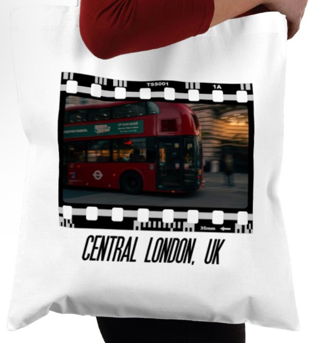 Central London, Bus London, Travel Tote Bag