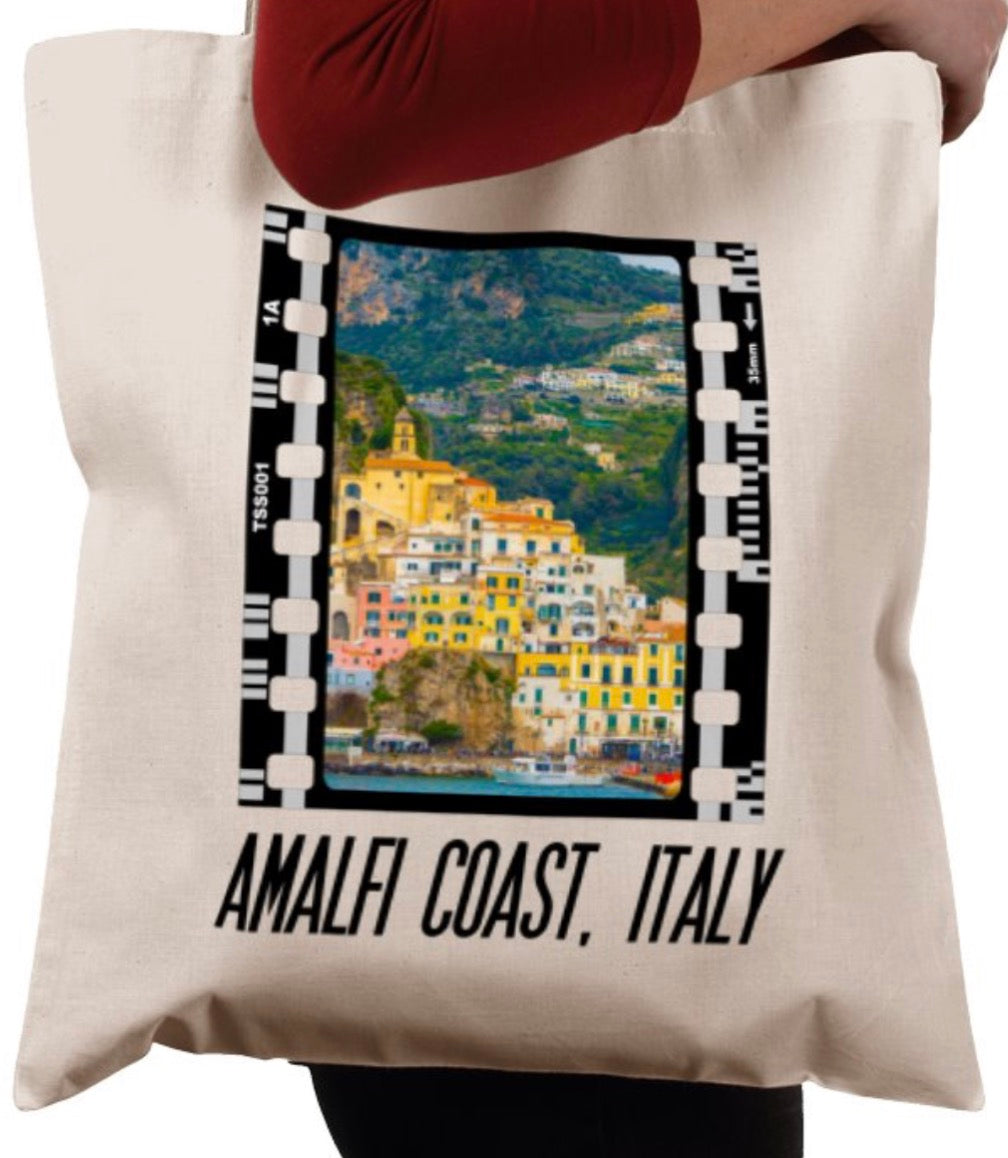 Amalfi Coast, Italian, Photography Film, Tote Bag