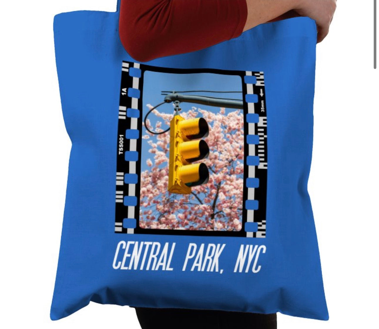 Central Park in Spring NYC, New York City, Photography Film, Tote Bag