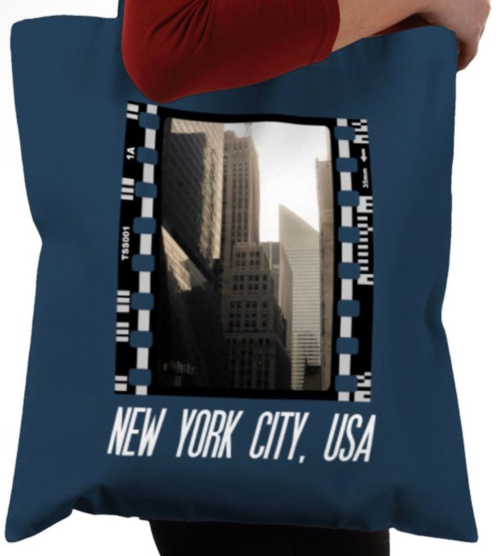 NYC Skyline, New York City, NYC, Photography Film, Tote Bag
