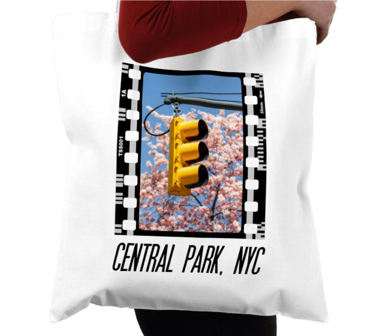Central Park in Spring NYC, New York City, Photography Film, Tote Bag