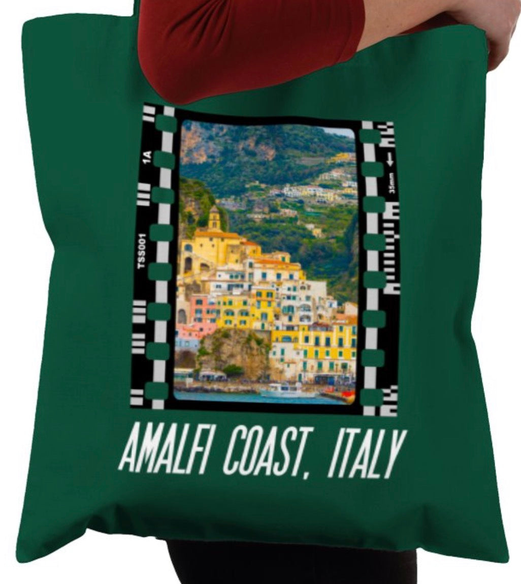 Amalfi Coast, Italian, Photography Film, Tote Bag