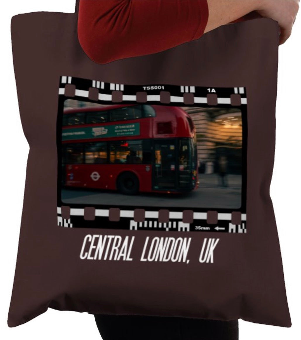 Central London, Bus London, Travel Tote Bag