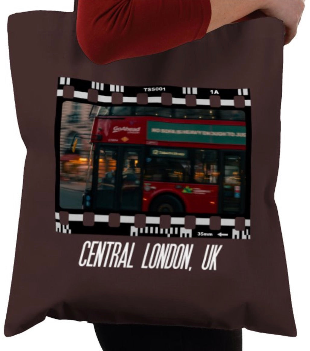 Central London, Bus London, Travel Tote Bag