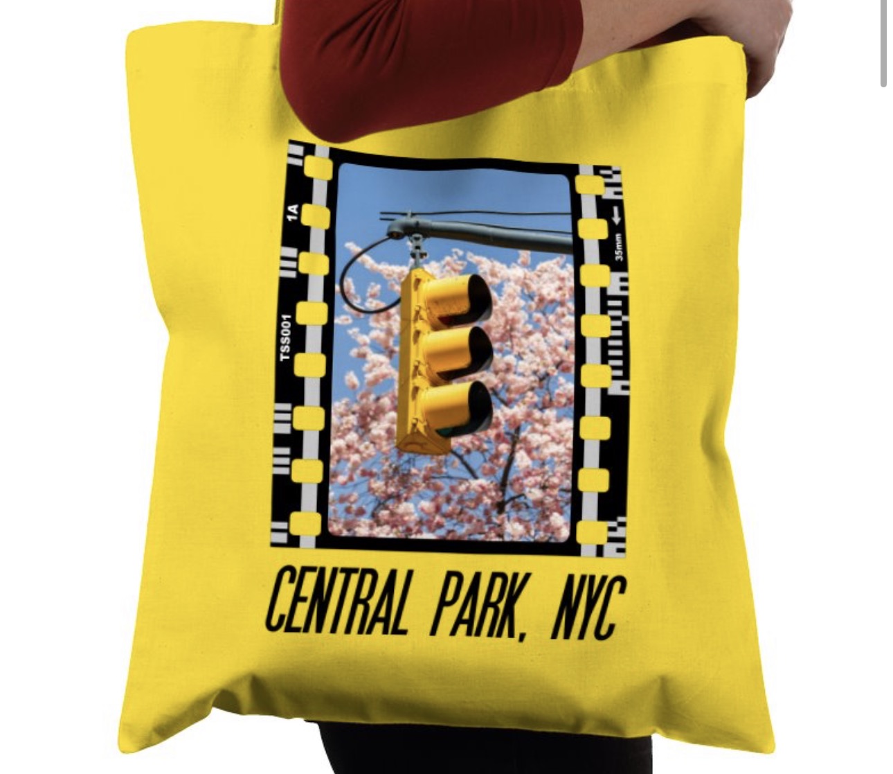 Central Park in Spring NYC, New York City, Photography Film, Tote Bag