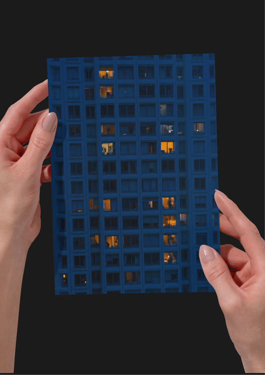 Cinematic Paris Architecture, France, Travel, Unframed Photography Print