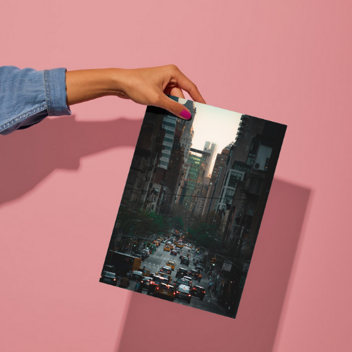 Manhattan Sunset Print, New York City, Unframed Photographic Print