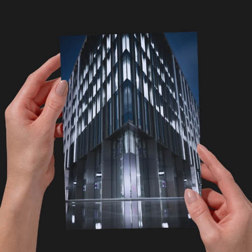 Nightlife Architecture, Abstract, Photography Unframed Print