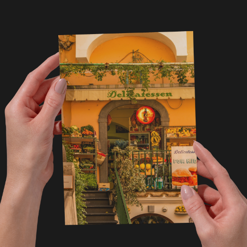 Italian Streetlife, Sorrento Architecture, Photography Print Unframed