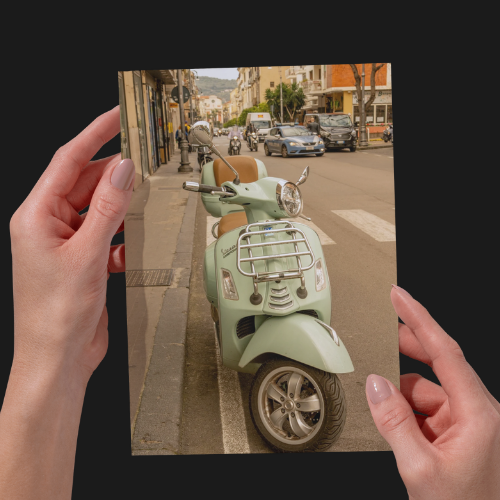 Italian Scooter Art Print. Vespa, Italian Unframed Photographic Print