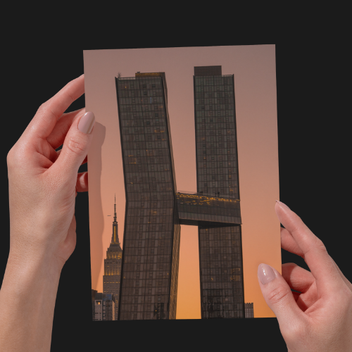 The American Copper Building at Sunset, New York City, Unframed Photography Print
