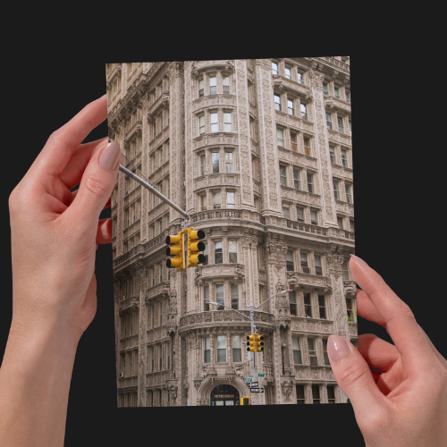 New York City Photography Print, Petrossian Building, NYC Architecture, Original Print, Unframed