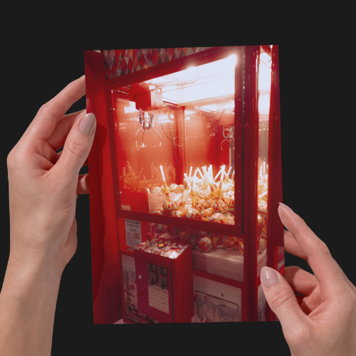 Cinematic, Nostalgic Vending Machine Unframed Photography Print