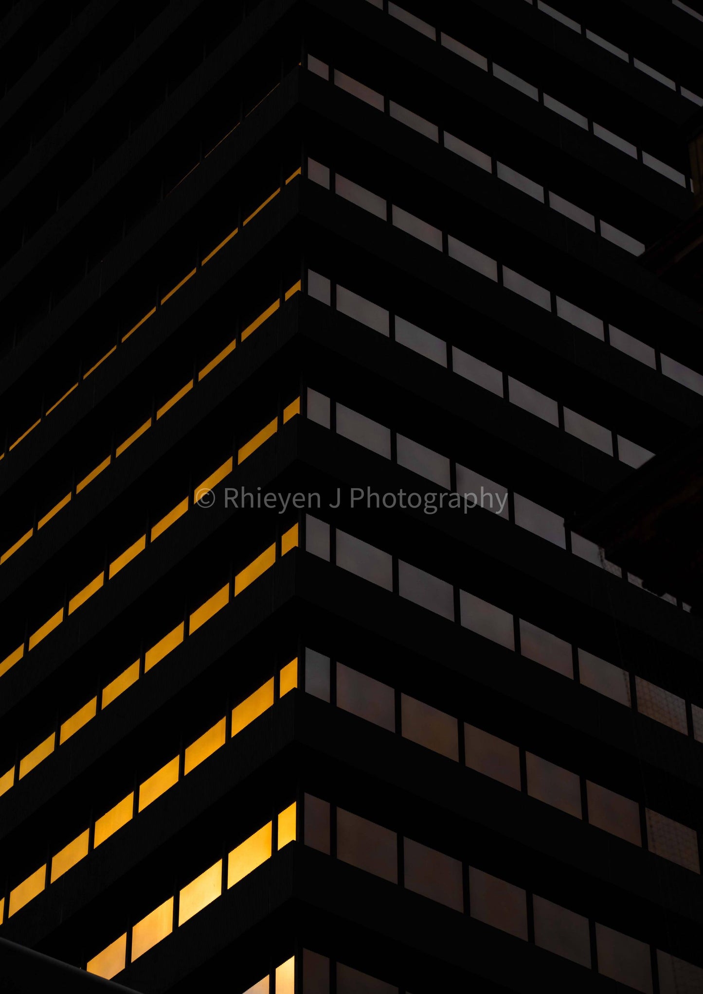Sunset City Architecture, Abstract, Unframed Photography Print