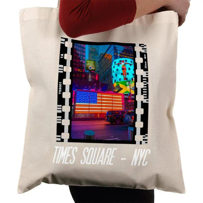 New York City Times Square, Photography, Tote Bag