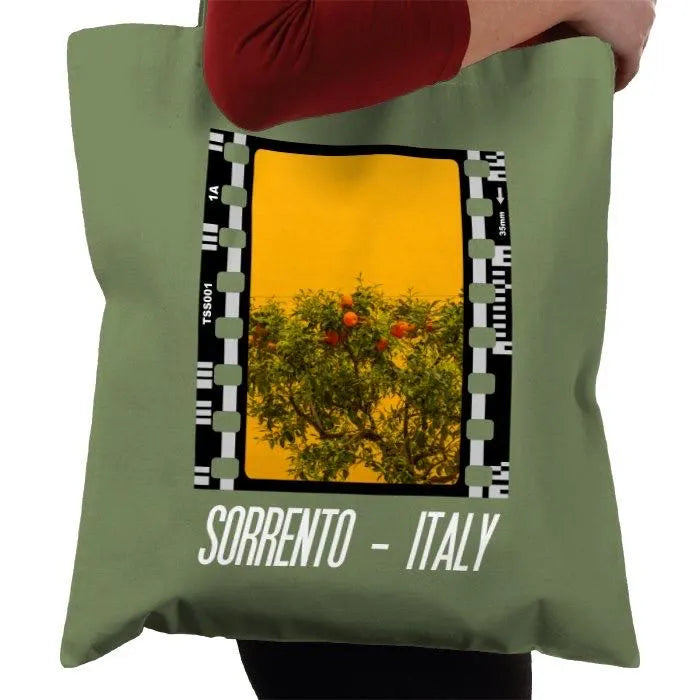 Sorrento Italian Lemon and Orange Tree, Photography Film, Tote Bag