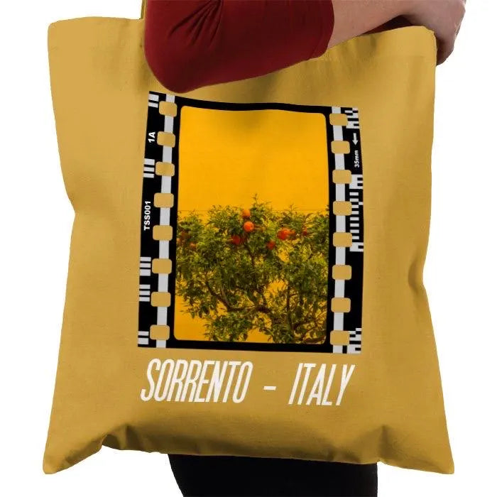 Sorrento Italian Lemon and Orange Tree, Photography Film, Tote Bag